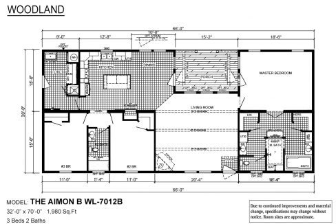 Deer Valley Aimon B WL-7012B floor plan