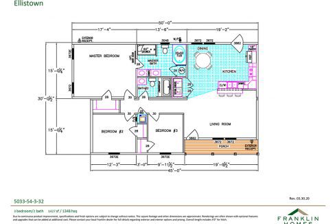 Franklin Homes Ellistown 5033-54-3-32 floor plan