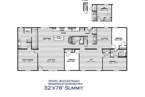 Clayton Epic Summit Manufactured Home 32x76 at Hartwell Home Mart