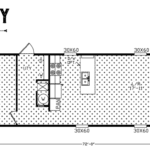 Hodges Mobile Home Community Series 2 bedroom 2 bathrooms floor plan