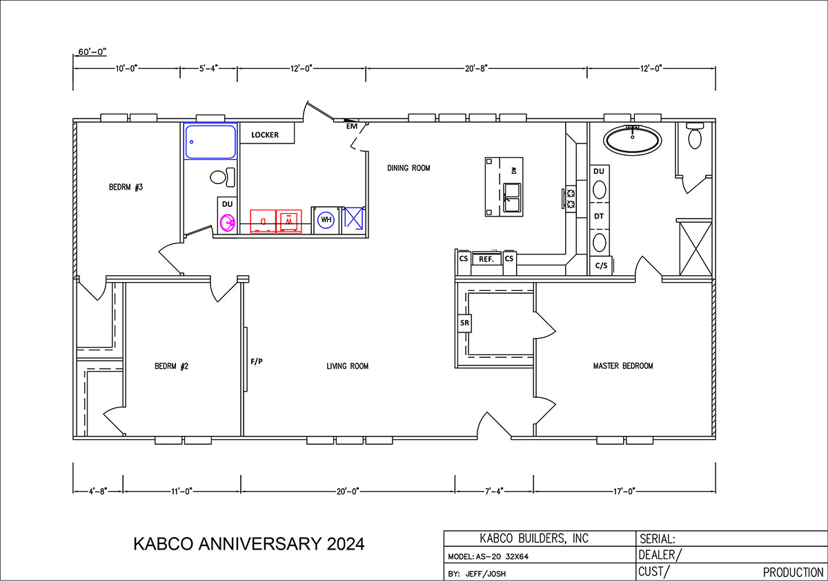 KABCO ANNIVERSARY 2024  – 32×60  3 Bedroom 2 Bath
